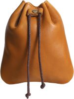 Drawstring Storage Bag, Retro Coin Purse Handmade Leather Wallet for Coins and Money Storage Loose Change Organizer