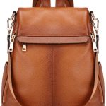 Women's Anti-Theft Backpack Purse Genuine Leather Shoulder Bag Fashion Ladies Satchel Bags