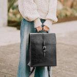 Leather Backpack Purse for Women: Business Work Bags for Men - Luxury Designer Handbags for Classic, Black - Image 2