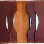Handmade Distressed Men's Minimalist Leather Wallet Card Holder Wallets for Gifts style2 Brown