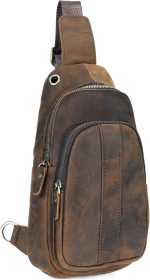 Mens Outdoor Casual Travel Hiking Crossbody Chest Sling Bag One Shoulder Strap Bag Backpack Men