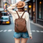 Backpack,Fashion Casual Travel PU Leather Daypack Bag Shoulder Rucksack Handbags for Women HB041 - Image 2