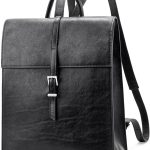Leather Backpack Purse for Women: Business Work Bags for Men - Luxury Designer Handbags for Classic, Black