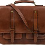 Leather Briefcase for Men - Business Laptop Bag - Italian Handmade Leather Bag - Messenger Bag