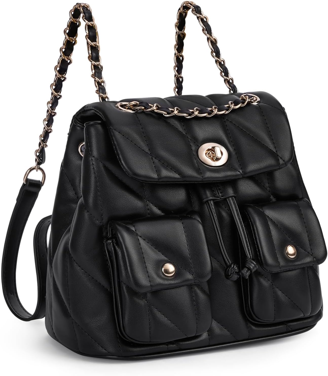 71apEdYFoBL._AC_SL1500_.jpg Crossbody Bag for Women PU Leather Shoulder Bag, Convertible Small Tabby Backpack Purse for Travel - Image 1