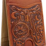 Full Grain Leather Bifold Wallet for Men - 11 Slots, RFID Blocking, Western Cowboy Gifts for Men - Brown