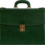 Leather Briefcase - Handmade Leather Laptop Bag - Handbag for Men - Professional Computer Case