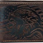 Leather skull wallet, bifold handmade skull art wallet, leather gift ideas for him, ID card minimalist wallet