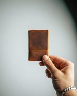 Minimalist Handmade Leather Wallet – 7 Card Slots & Cash Pocket | Slim & Functional Design for Everyday Use (Chocolate) - Image 2