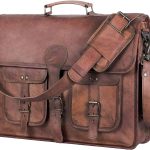 Leather Briefcase Laptop bag 18 inch Handmade Messenger Bags Best Satchel by