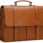 Messenger Bag for Men 15.6 Inch Vintage Leather Briefcase Waterproof Laptop Bag Office Work Business Computer Bag
