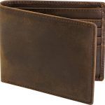 Top Grain Leather Wallet for Men | Blocking | Extra Capacity Bifold Wallet with 2 ID Windows | Ultra Strong Stitching | Slim Billfold with 8 Card Slots | Gift for Him